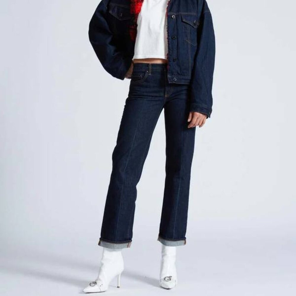 Low Rise Straight Leg Jean